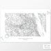 Horizontal Kings Canyon National Park poster with topography.
