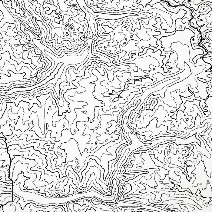 Close up of Kings Canyon National Park decorative map.