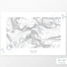 Horizontal Kings Peak, Utah poster with topography.