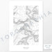 Vertical orientation Kings Peak, Utah poster with topographic map design.