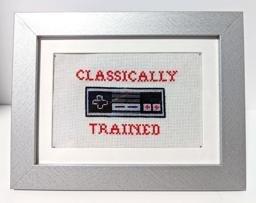 "Classically Trained" Cross Stitch Art