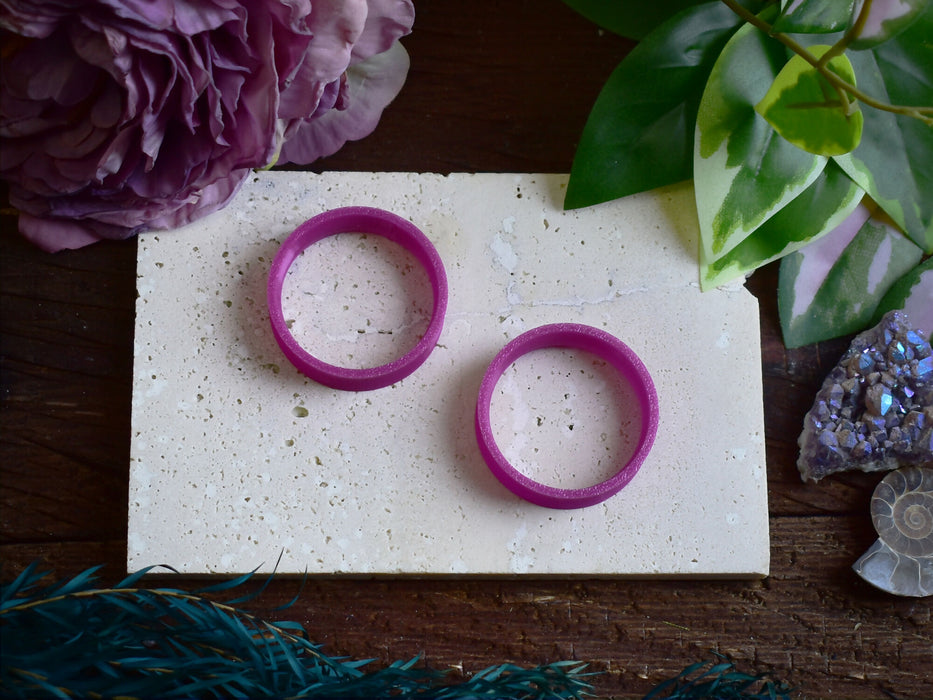 Ear Tunnels 10-100mm Deep Purple | Pair | Ultra Light Thin-wall Ear Plugs | Gauge Earrings | Gauged Plugs