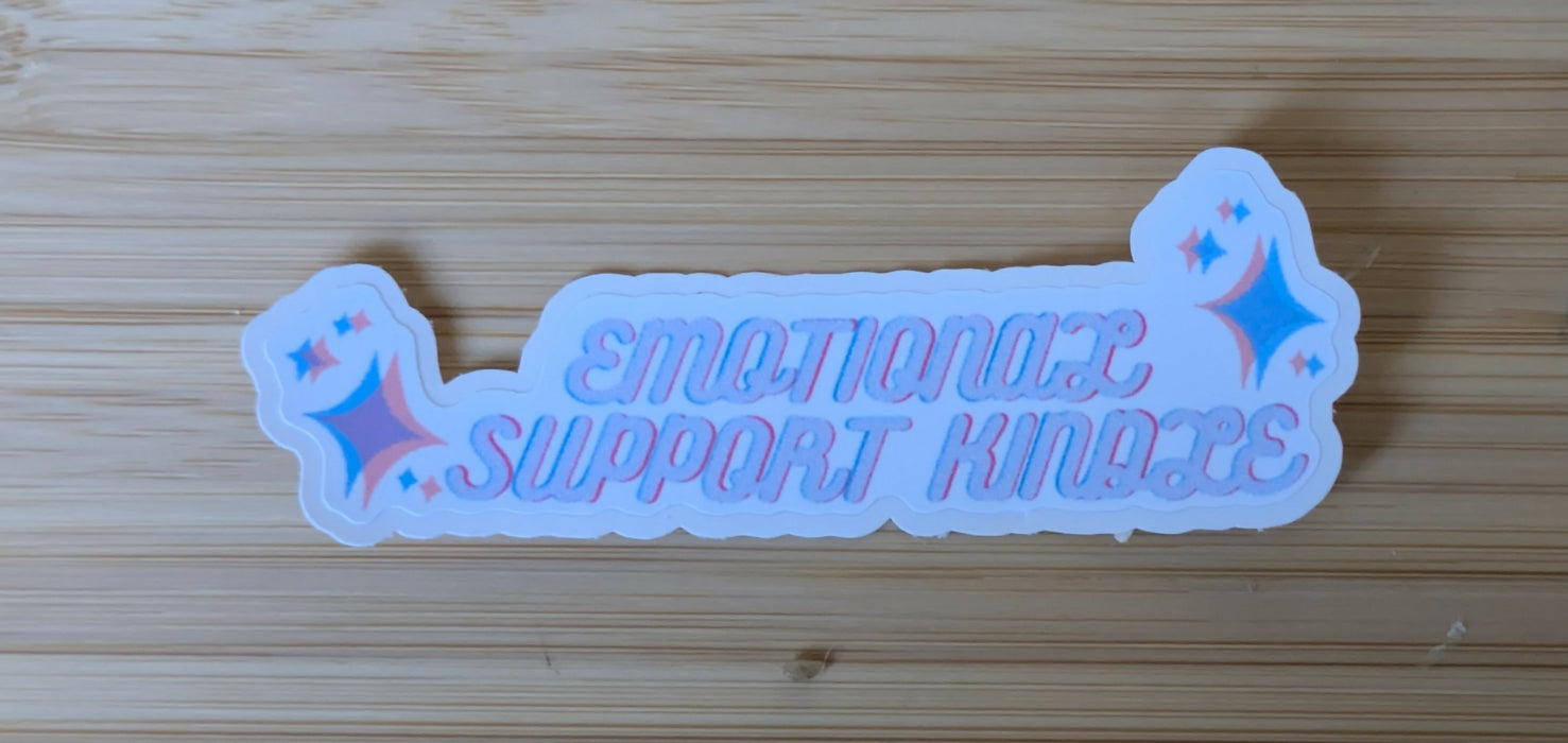 "Emotional Support Kindle" Sticker