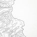 Close up of Lake Tahoe, California decorative map.