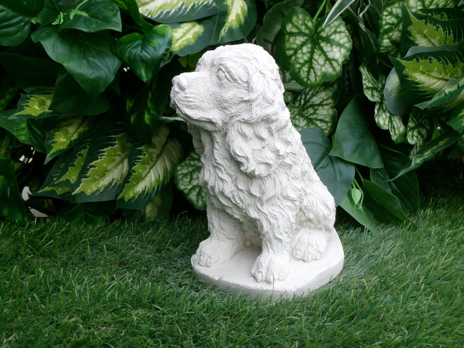 Cocker Spaniel Concrete statue 4-1/2 x 5 X 8" High
