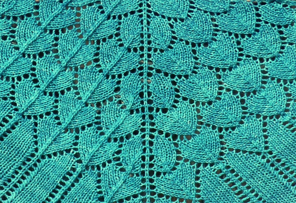 Turquoise Lace Shawl