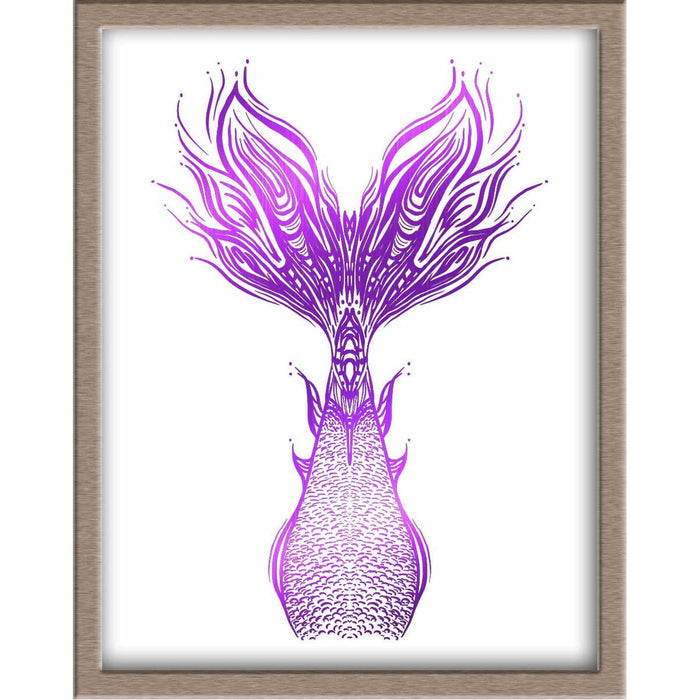 Mermaid Tail 1 Foiled Print Posters, Prints, & Visual Artwork JoyousJoyfulJoyness 