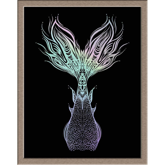 Mermaid Tail 1 Foiled Print Posters, Prints, & Visual Artwork JoyousJoyfulJoyness 