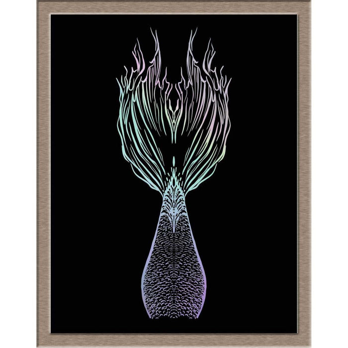 Mermaid Tail 2 Foiled Print Posters, Prints, & Visual Artwork JoyousJoyfulJoyness 