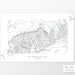 Horizontal Mesa Verde National Park poster with topography.
