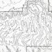 Close up of Mesa Verde National Park decorative map.