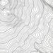 Close-up of black labels and contour lines for Mount Baker, Washington poster with map art.