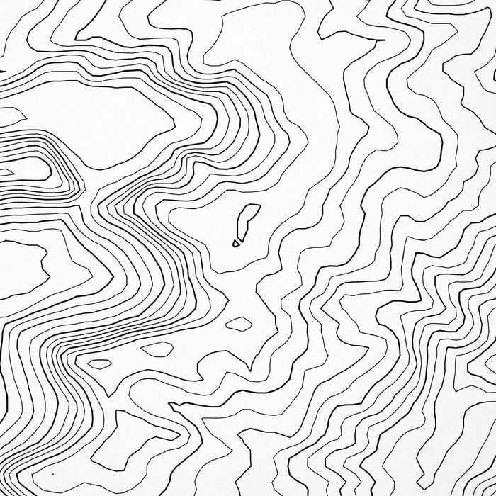 Zoomed in view of Mount Davis, Pennsylvania poster with a topographic map.