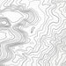 Zoomed in view of Mount Davis, Pennsylvania poster with a topographic map.