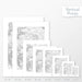 Available sizes for Mount Davis, Pennsylvania topographic maps. 5x7, 8x10, 11x14, 16x20, 18x24, 24x36, and 27x40 posters shown. as black and white prints on a gray background.