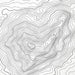 Close-up of contour lines that represent topography on the map poster of Mount Monadnock, New Hampshire.