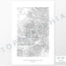 Mount Rainier National Park poster with topograpy contour lines in black on a white background. Customizable text makes it a great map art gift idea.