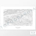 Horizontal Mount Rogers, Virginia poster with topography.