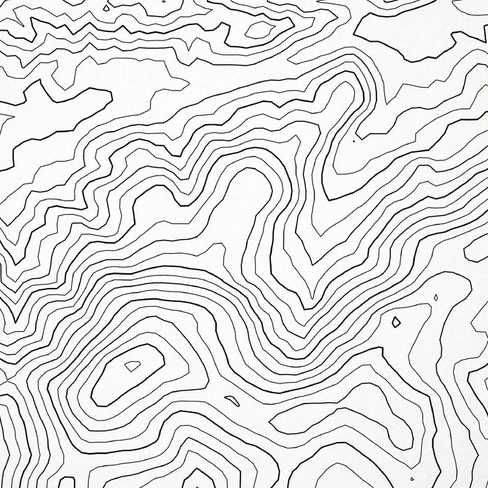 Close up of Mount Rogers, Virginia decorative map.