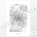 Poster print of Black Elk Peak with topography art.
