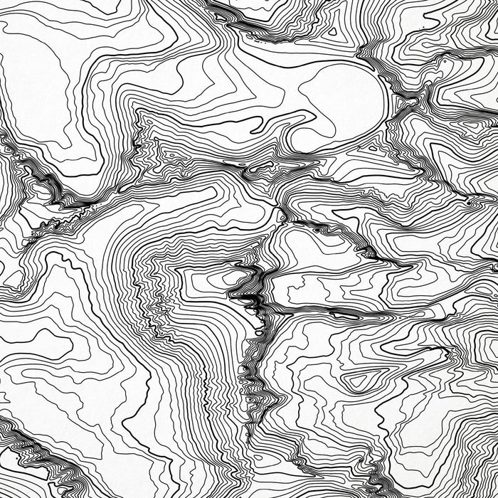 Close up of Mount Whitney, California decorative map.