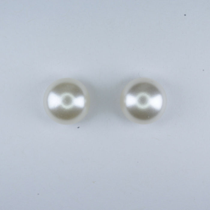 Fresh Water Pearl Earrings in 2 colors and 3 sizes or as a 6 pack. Magnetic, Hypoallergenic Surgical Steel Stud or Clip-on