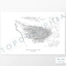 Horizontal Olympic National Park poster with topography.
