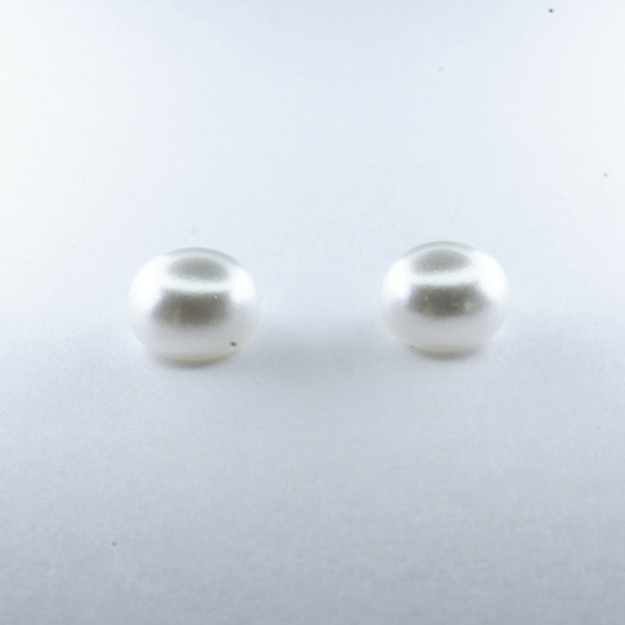 Fresh Water Pearl Earrings in 2 colors and 3 sizes or as a 6 pack. Magnetic, Hypoallergenic Surgical Steel Stud or Clip-on