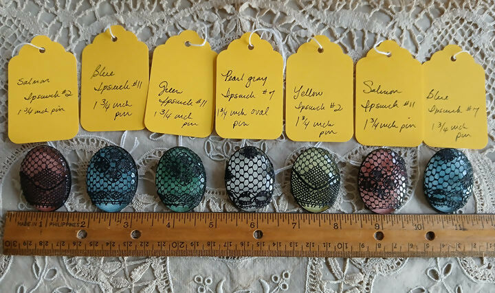 Ipswich lace #2 brooch pin (oval, larger)