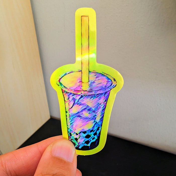 Boba Holographic Sticker
