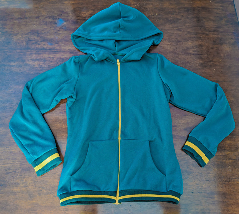 Basic sweatshirt fleece zip up hoodie, ready for printing