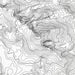 Zoomed in view of Pikes Peak, Colorado poster with a topographic map.