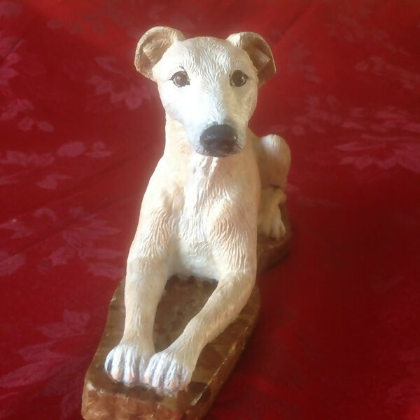 Greyhound Dog Concrete 12 x 4-1/2 x 6-3/4 " High
