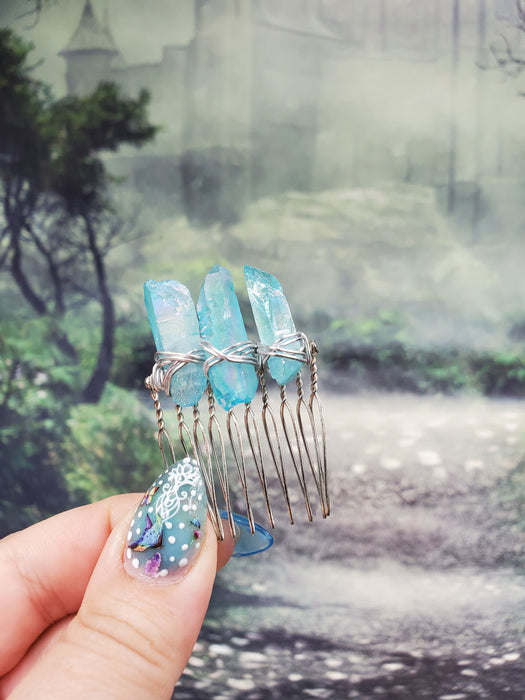 Crystal Point Mini Hair Comb