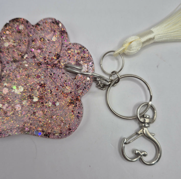 Pink Paw Keychain