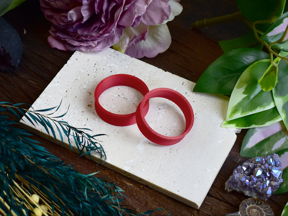 Ear Tunnels 10-100mm Red | Pair | Ultra Light Thin-wall Ear Plugs | Gauge Earrings | Gauged Plugs