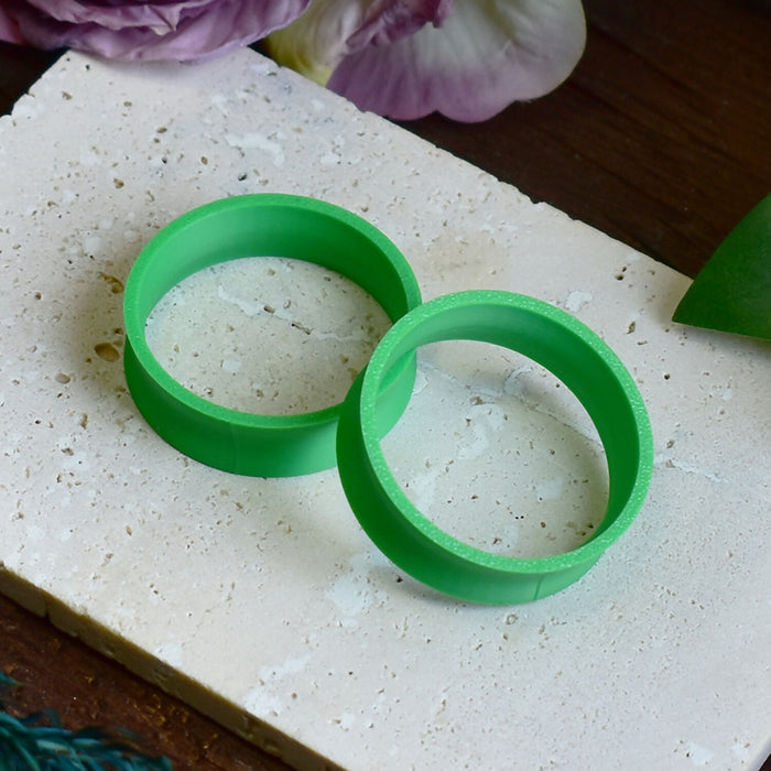 Ear Tunnels 10-100mm Green | Pair |Ultra Light Thin-wall Ear Plugs | Gauge Earrings | Gauged Plugs