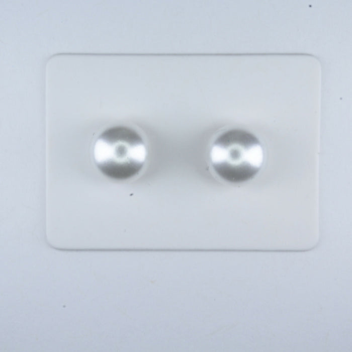 Fresh Water Pearl Earrings in 2 colors and 3 sizes or as a 6 pack. Magnetic, Hypoallergenic Surgical Steel Stud or Clip-on