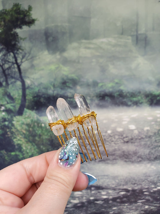 Crystal Point Mini Hair Comb