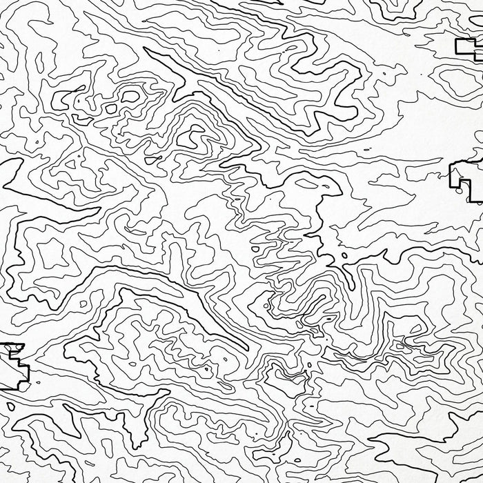 Close up of Rocky Mountain National Park decorative map.