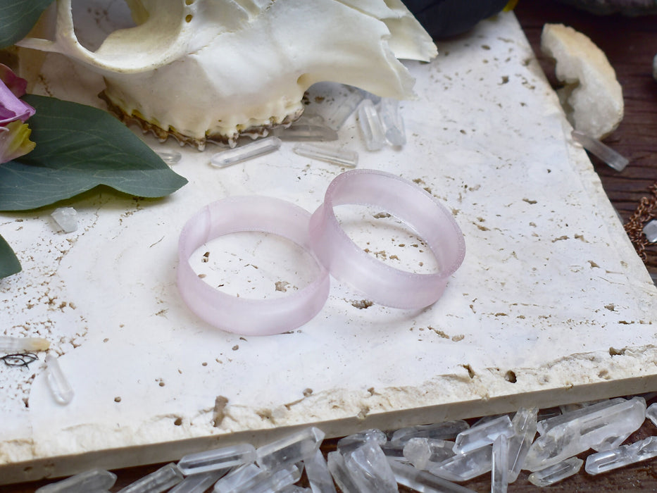 Ear Tunnels 10-100mm Transluent Pink | Pair |Ultra Light Thin-wall Ear Plugs | Gauge Earrings | Gauged Plugs