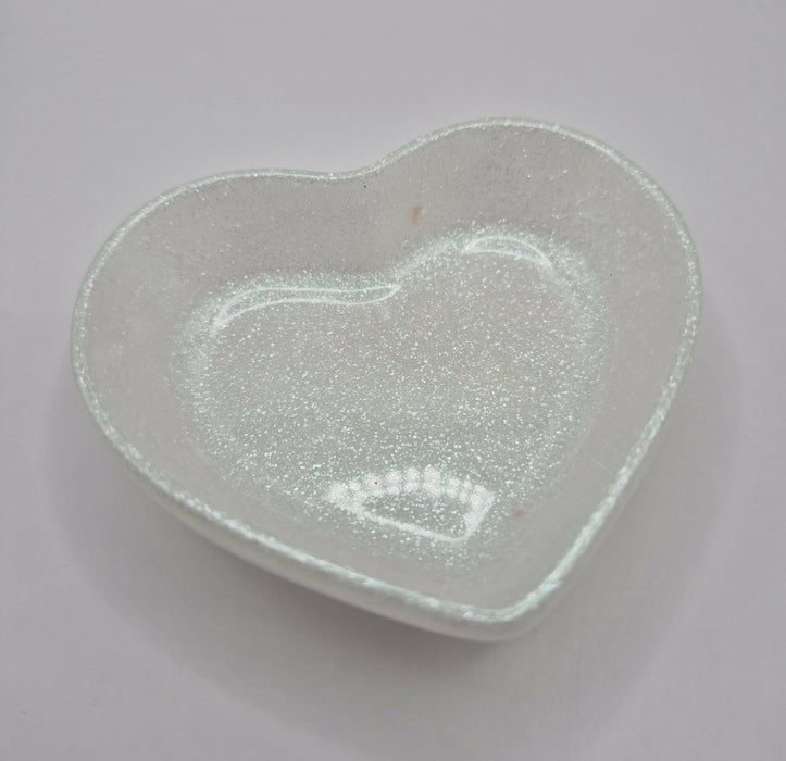 White Heart Ring Dish **Flawed**