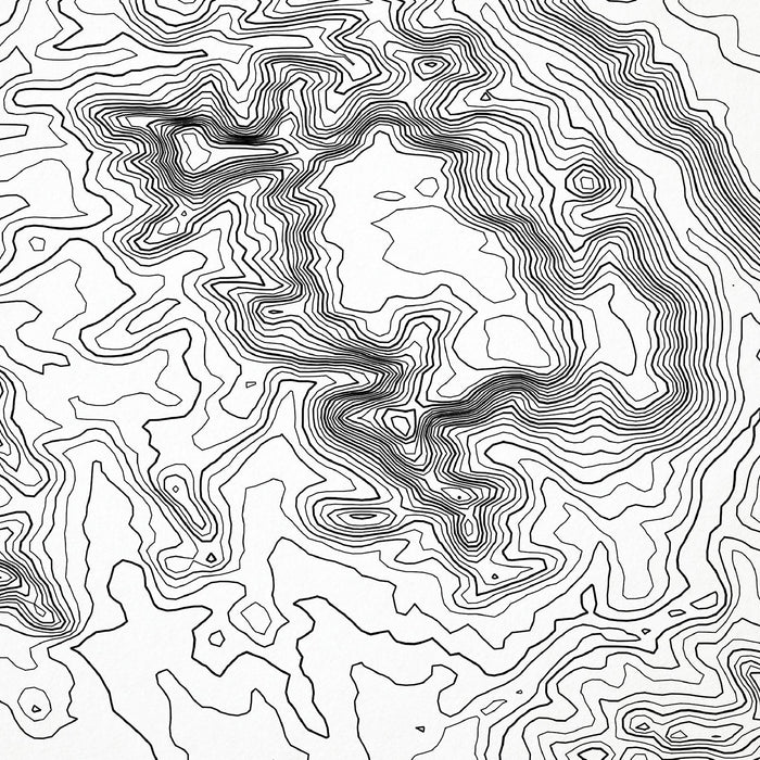 Close up of Sedona, Arizona decorative map.