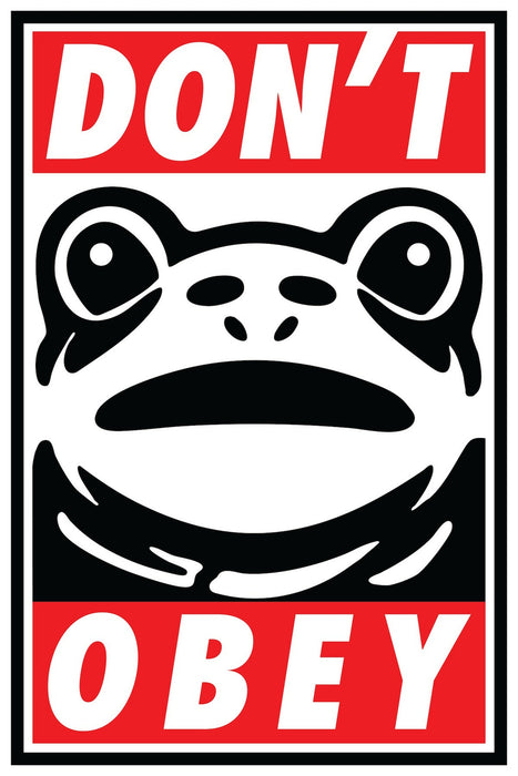Don't Obey Stickers" 10 Pack