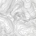 Zoomed in view of Mount Sneffels, Colorado poster with a topographic map.