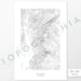 Example art map print of Steamboat National Park. Art uses verticle orientation. Print shows landscape of the area using elevation data. On the artwork is a title and concise info of location and elevation. Custom map decor