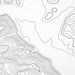 Zoomed in view of Sun Valley, Idaho poster with a topographic map.