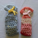 Photograph of both face scrubbie bags next to each other.