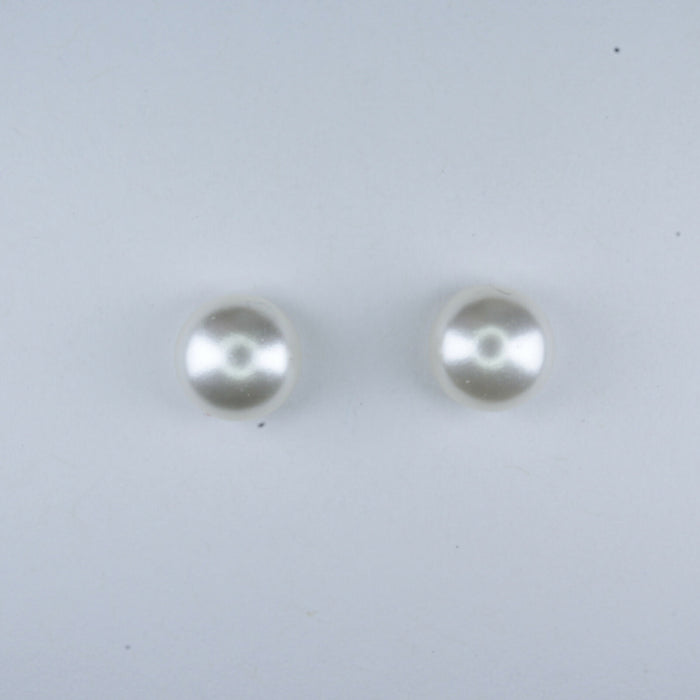 Fresh Water Pearl Earrings in 2 colors and 3 sizes or as a 6 pack. Magnetic, Hypoallergenic Surgical Steel Stud or Clip-on