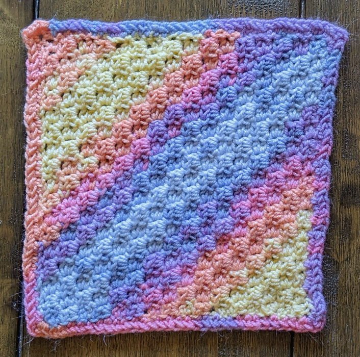 Photograph of the altar cloth without anything on it.